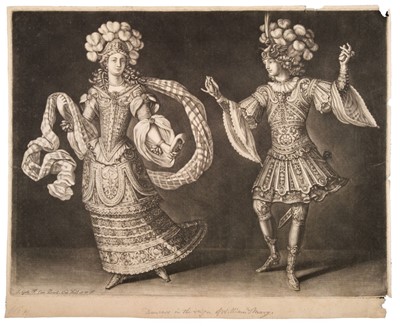 Lot 393 - Gole (Jacob, 1660-1737). Two Dancers in Costume