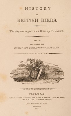 Lot 76 - Bewick (Thomas). History of British Birds, 3 volumes 1797-1821