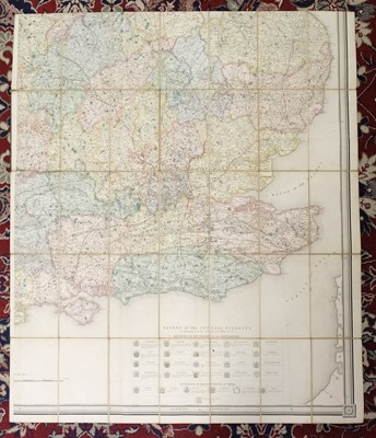 Lot 210 - Folding Maps. A mixed collection of approximately 175 maps, 19th & 20th century