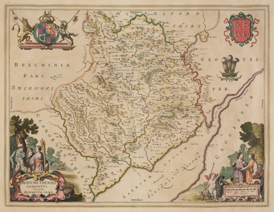 Lot 243 - Monmouthshire. Blaeu (Johannes), Monumethensis comitatus..., circa 1645