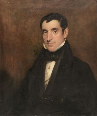 Lot 429 - English School. Portrait of a young gentleman, early 19th century