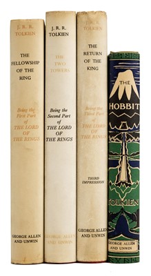 Lot 367 - Tolkien (J.R.R.) The Lord of the Rings, 3 volumes, 1957-59