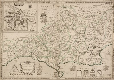 Lot 195 - Dorset. Saxton (Christopher & Lea Philip), Dorsetshire, circa 1693