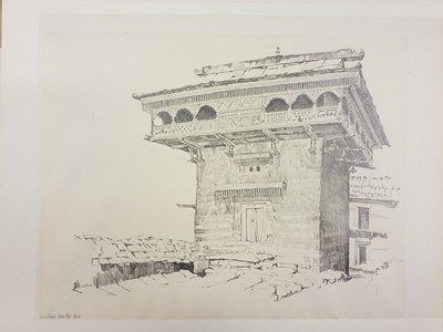 Lot 85 - India. Five architectural sketches by John Nankivell (1941-), 1971