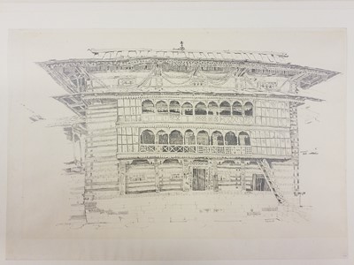 Lot 85 - India. Five architectural sketches by John Nankivell (1941-), 1971