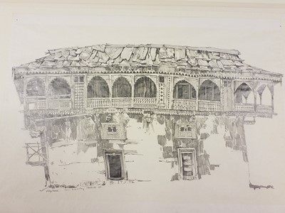 Lot 85 - India. Five architectural sketches by John Nankivell (1941-), 1971
