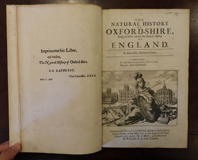 Lot 58 - Plot (Robert). The Natural History of Oxford-shire, 1st edition, [1677]