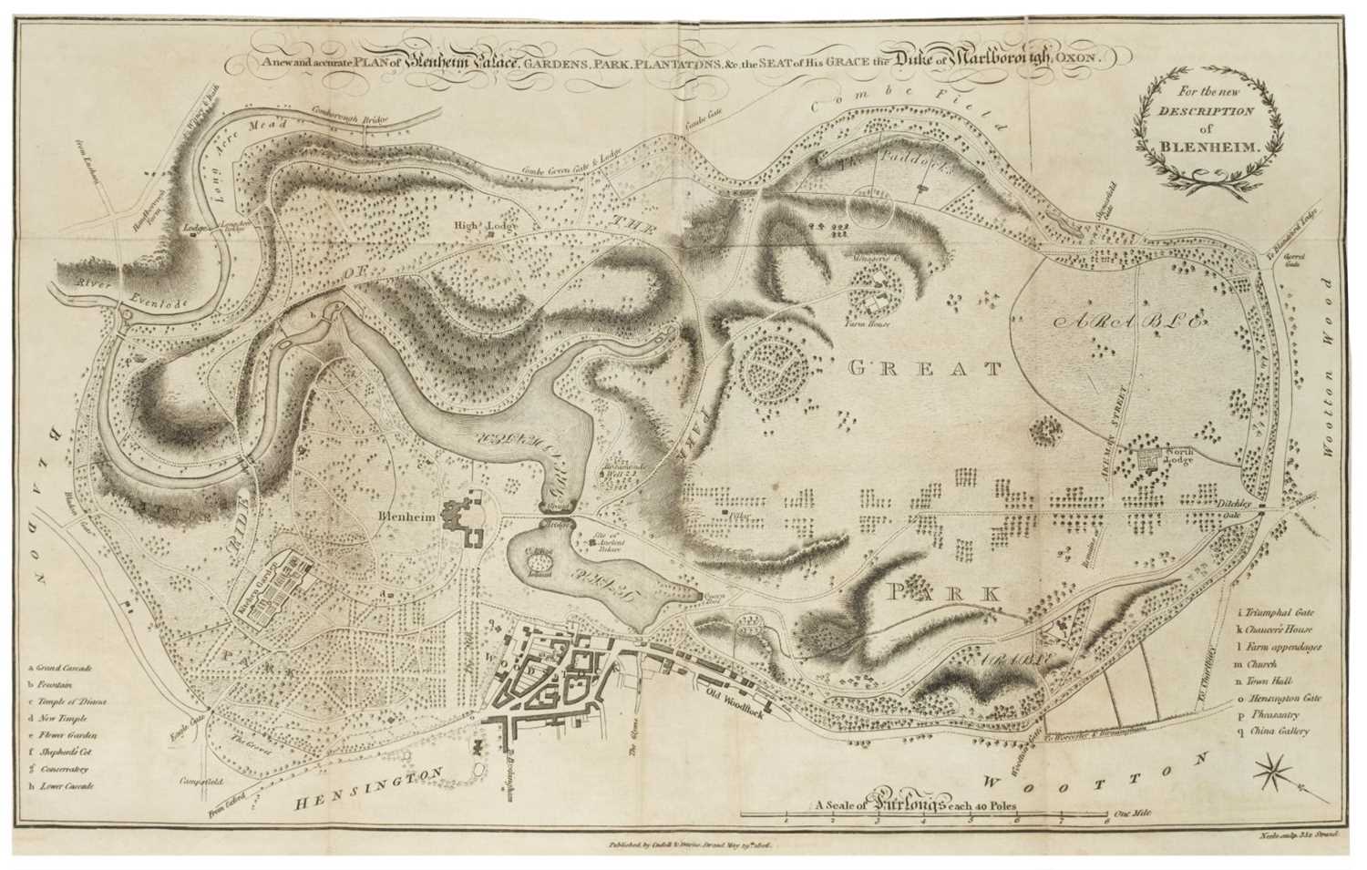 Lot 29 - Blenheim Palace. New Description of Blenheim, [by William Mavor], new edition, 1789