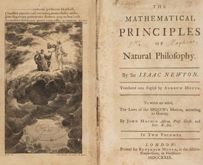 Lot 381 - Newton (Isaac). The Mathematical Principles of Natural Philosophy, London, 1729