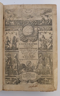 Lot 6 - Heylyn (Peter). Cosmographie, In Four Books, 1st edition, London: Henry Seile, 1652