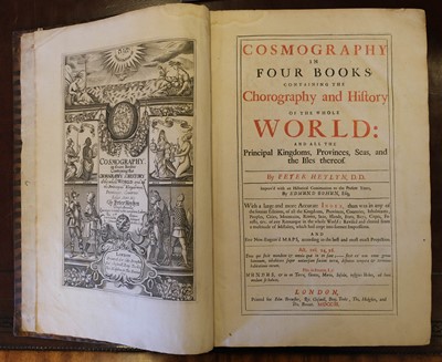 Lot 8 - Heylyn (Peter). Cosmography, In Four Books, 7th edition, London: Edward Brewster, 1703