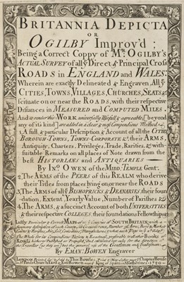 Lot 54 - Owen (John & Bowen Emanuel). Britannia Depicta, 1720