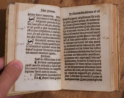 Lot 375 - Lyndwood (William). Constitutiones provinciales ecclesiae Anglica[na]e, Wynkyn de Worde, 1499