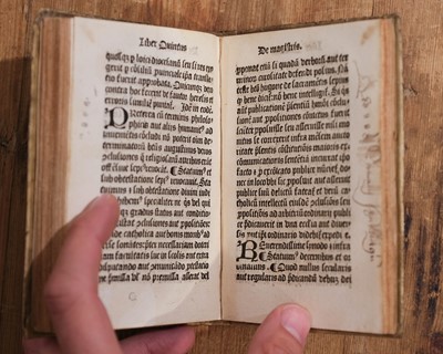 Lot 375 - Lyndwood (William). Constitutiones provinciales ecclesiae Anglica[na]e, Wynkyn de Worde, 1499