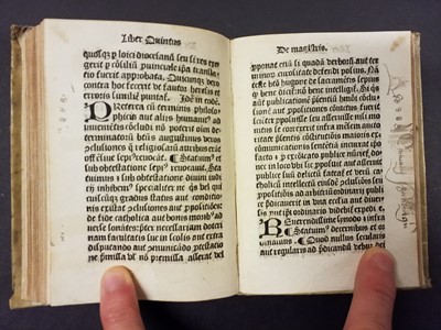 Lot 375 - Lyndwood (William). Constitutiones provinciales ecclesiae Anglica[na]e, Wynkyn de Worde, 1499