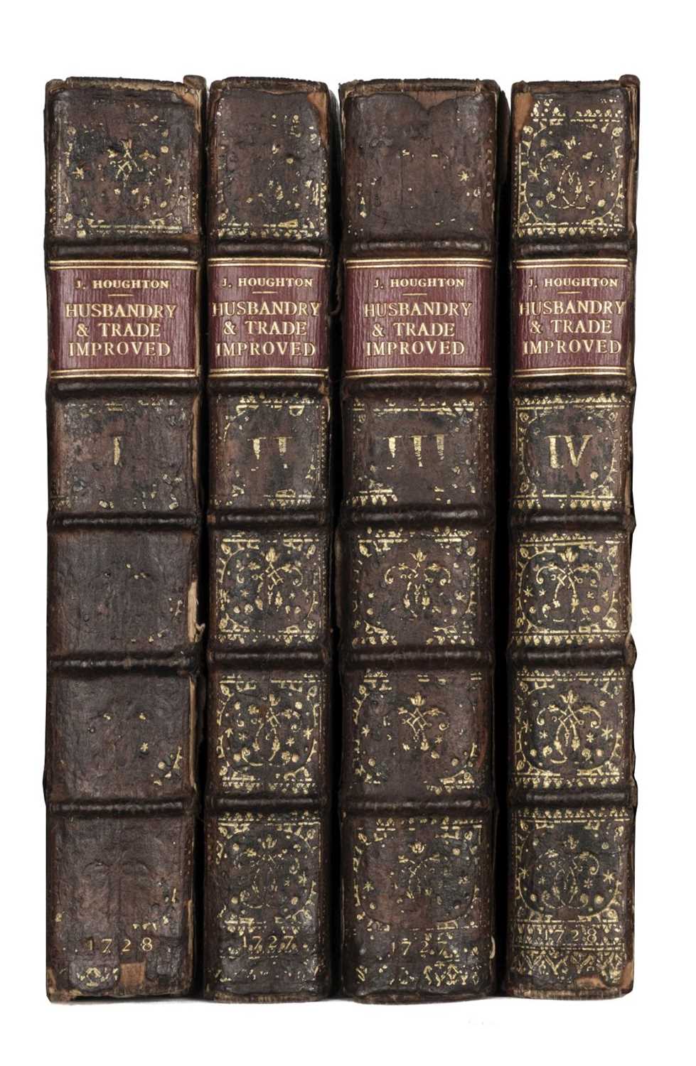 Lot 100 - Houghton (John). Husbandry and Trade Improv'd, 1727-1728