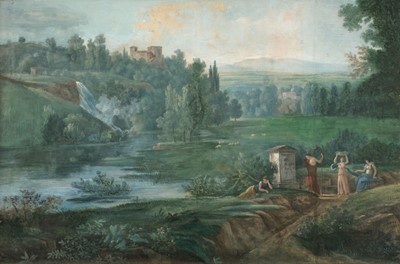 Lot 467 - French School. Arcadian landscape, 1824