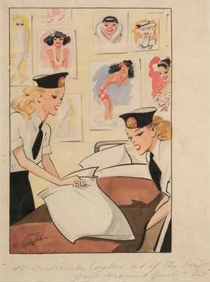 Lot 610 - Hynes (Edward Sylvester, 1897-1982). "It certainly looks as if the Major gets around quite a bit."