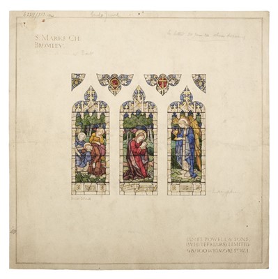Lot 485 - Powell (James & Sons). Stained glass designs, late 19th/early 20th century