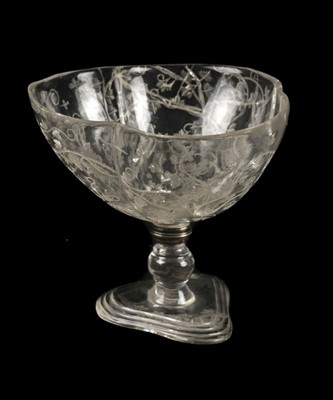 Lot 32 - Rock crystal. An Austrian rock crystal tazza probably c.1700
