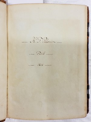 Lot 386 - Astronomy manuscript. An illustrated student's astronomy manuscript by H.F. Pelerin, 1811