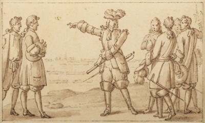 Lot 456 - Chasselat (Charles Abraham, 1782-1843). Le Grand Conde / Mort de Turenne, circa 1826