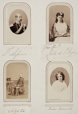 Lot 127 - Angerstein Family. A cartes-de-visite album relating to the Angerstein family, c. 1860s/1880s