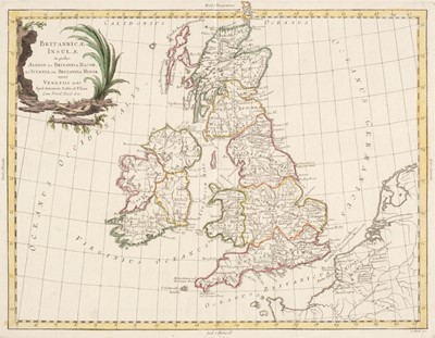 Lot 188 - British Isles. Zatta (Antonio), Britannicae Insulae..., Venice, 1785