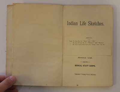 Lot 17 - Palmer (Henry). Indian Life Sketches, 1816-1866, 1st edition, Mussoorie: Mafasilite Printing Works
