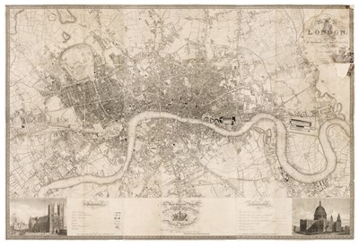 Lot 232 - London. Greenwood (C & J), Map of London from an Actual Survey..., 1827