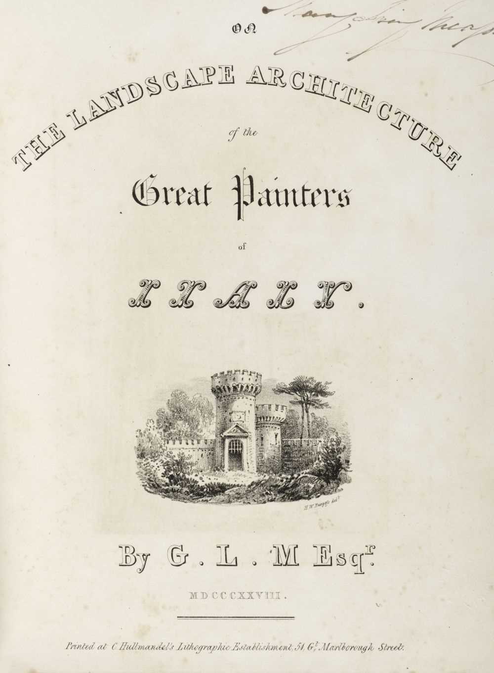 Lot 540 - Meason (Gilbert Laing). On the Landscape Architecture of the Great Painters of Italy, 1828
