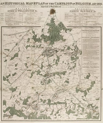 Lot 175 - Battle of Waterloo. Hall (Sidney), An Historical Map & Plan..., 1816