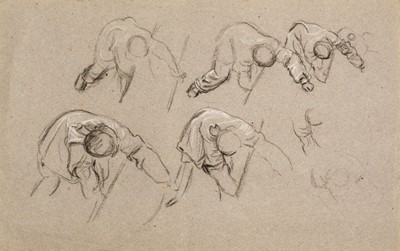 Lot 476 - Linnell (James Thomas, 1820-1905). A collection of 15 figure and landscape studies