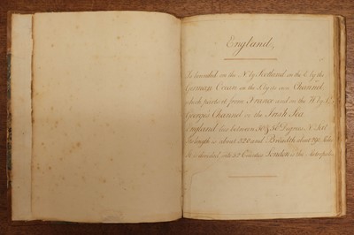 Lot 51 - Manuscript Atlas, [England], 1800