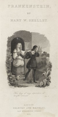 Lot 444 - Shelley (Mary Wollstonecraft). Frankenstein, London: Colburn and Bentley, 1831