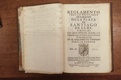 Lot 470 - Reglamentos y Providencias Expedidos…, a sammelband of 21 items, 1753-87