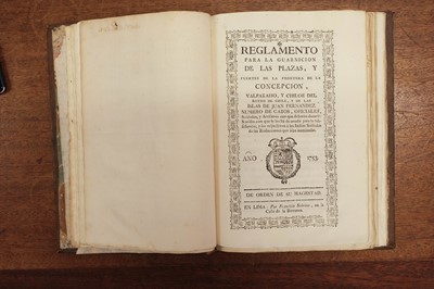 Lot 470 - Reglamentos y Providencias Expedidos…, a sammelband of 21 items, 1753-87