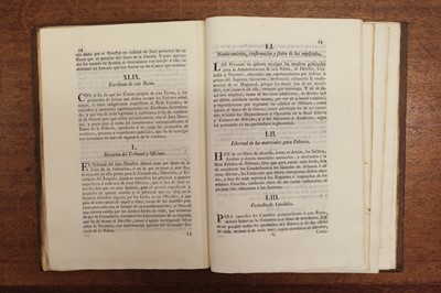 Lot 470 - Reglamentos y Providencias Expedidos…, a sammelband of 21 items, 1753-87