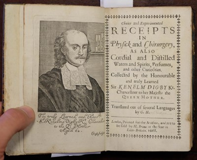 Lot 377 - Digby (Kenelm). Choice and Experimented Receipts in Physick
