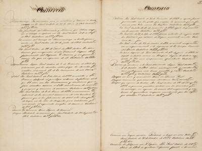 Lot 498 - Filipinas: Decretos Reales, manuscript volume in Spanish, mid-19th c.