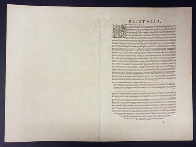 Lot 7 - Bristol. Braun (Georg & Hogenberg Franz), Brightstowe, circa 1581