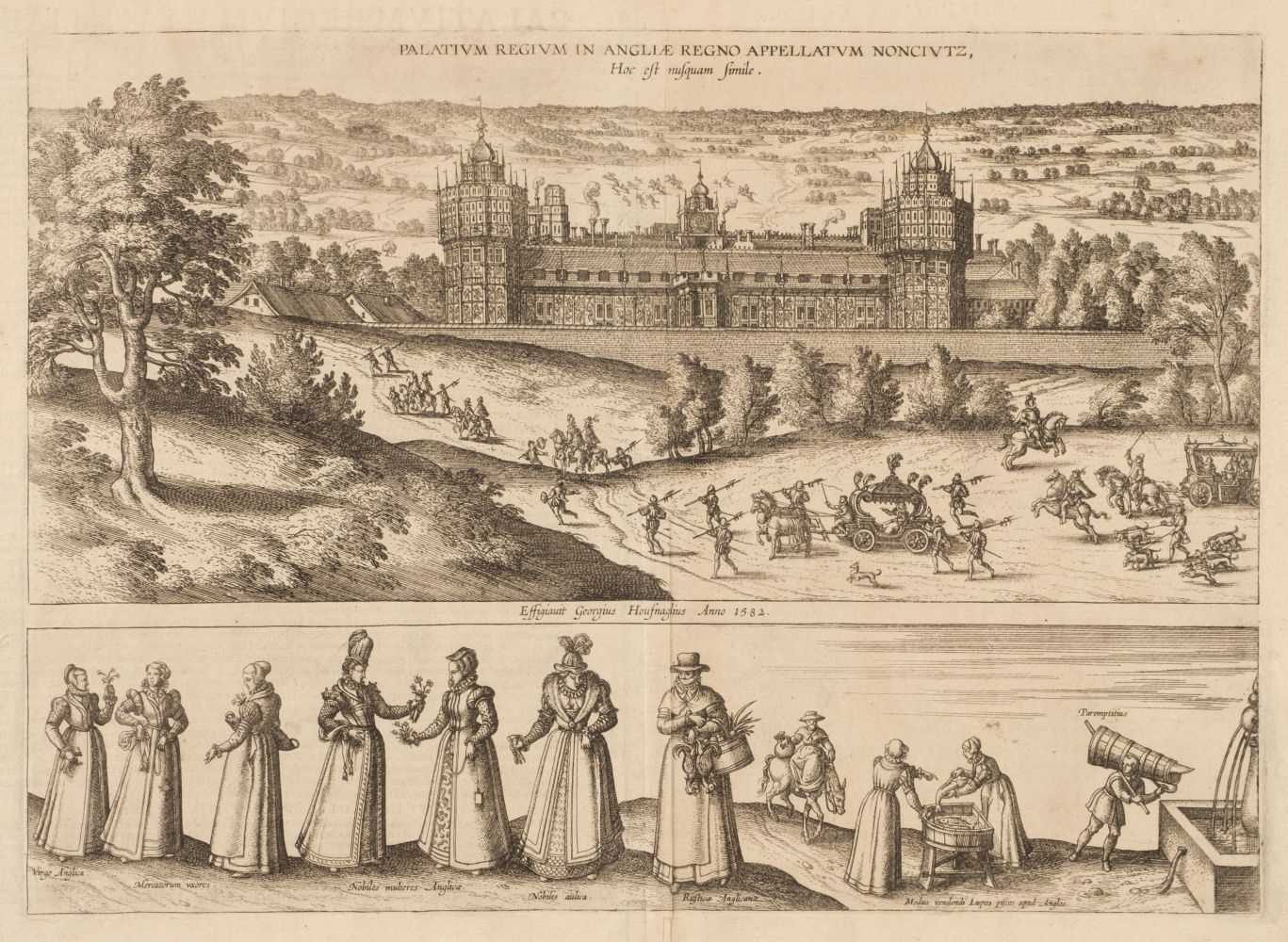 Lot 31 - Nonsuch Palace. Braun (Georg & Hogenberg Franz), Palatium Regium..., circa 1582
