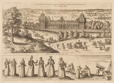 Lot 31 - Nonsuch Palace. Braun (Georg & Hogenberg Franz), Palatium Regium..., circa 1582