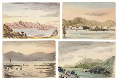 Lot 78 - Far East. Sketchbook & watercolours made by T. G. C. Knight, 1948-9, including views of Hong Kong