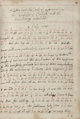 Lot 375 - Wallis (John). A Collection of letters intercepted in Cipher during the late warres in England, 1653