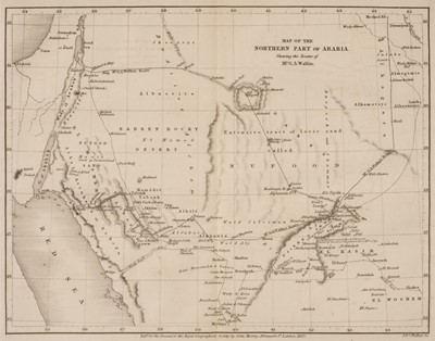 Lot 122 - Wallis (G. A.). Notes taken during a Journey through Northern Arabia in 1848, 1st edition, 1851