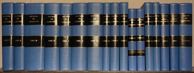 Lot 388 - Lagrange (Joseph Louis de). Oeuvres, 14 volumes, 1867-92, & others
