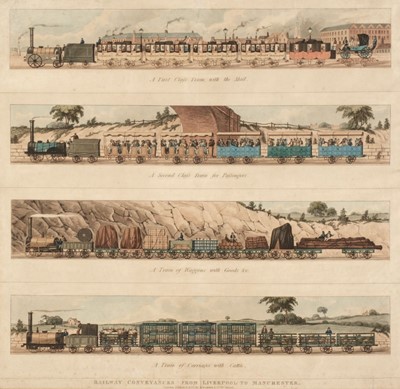 Lot 165 - Ackermann & Co. (publishers).  Railway Conveyances from Liverpool to Manchester, 1834