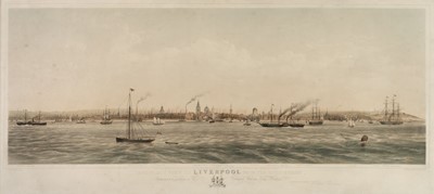 Lot 588 - Picken (Thomas). Panoramic View of Liverpool from the River Mersey, Liverpool: William Thomson, 1853