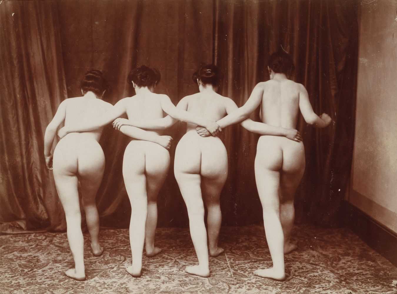 Lot 232 - Nudes. Four studies of female nudes, probably French, circa 1890s